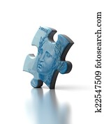 Single Brazilian Real Puzzle