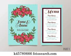 Trendy card with roses for weddings, save the date invitation, RSVP and thank you cards. Trendy card with roses for weddings, save the date invitation, RSVP and thank you cards.