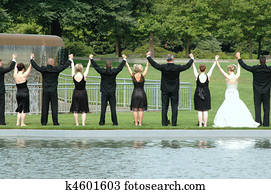 Wedding party. Wedding party.
