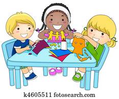 ילדים, לעשות, גזיריות של נייר