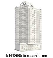 3D construction of office building 3D construction of office building