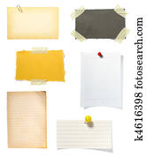 brown old paper note background