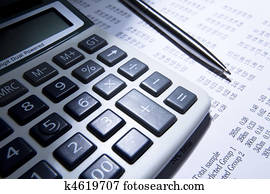 calculator and pen calculator and pen