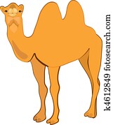 Clip Art of Cute camel cartoon k13390889 - Search Clipart, Illustration ...