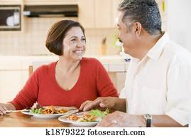 Elderly Couple Enjoying meal,mealtime Together Elderly Couple Enjoying meal,mealtime Together