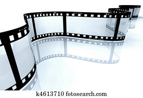 film strip on white film strip on white