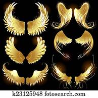 golden wings of angels golden wings of angels
