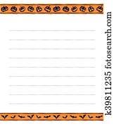 Halloween memo pad design Halloween memo pad design