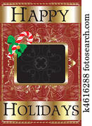 Happy Holidays Candy Cane Happy Holidays Candy Cane