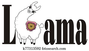 llama nd black letters llama nd black letters
