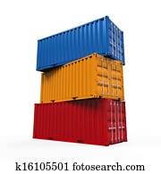 Stacked Shipping Container Stacked Shipping Container