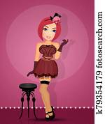 בורלסקה, רקדן