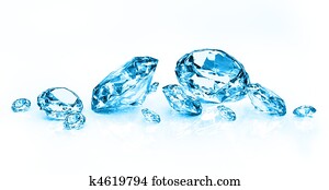 כחול, יהלומים