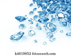 כחול, יהלומים