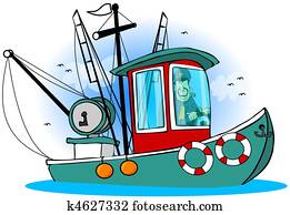 Captain On His Boat Captain On His Boat