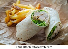Chicken Caesar Wrap Sandwich