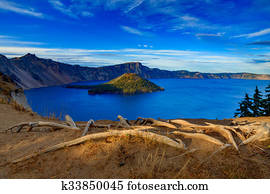 Crater lake view