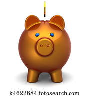 Piggy bank face (Hi-Res)
