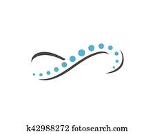 עמוד שדרה, לוגו, דפוסית