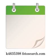 A blank calendar A blank calendar