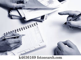 Business people planning