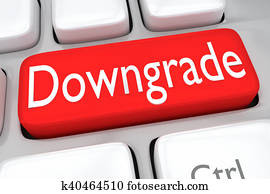 downgrade, -, skalierung, begriff