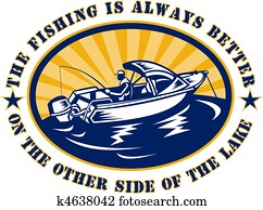 fisherman on fishing boat rod and reel fisherman on fishing boat rod and reel