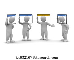 Internet videoconference concept. 3d rendered illustration. Internet videoconference concept. 3d rendered illustration.