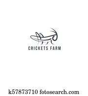 Logo Grasshopper, cricket insect logo Logo Grasshopper, cricket insect logo