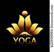lotos, gold, blume, symbol, vektor, logo, design lotos, gold, blume, symbol, vektor, logo, design