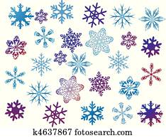 snowflakes on white snowflakes on white