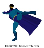Super Hero Illustration Silhouette Super Hero Illustration Silhouette