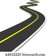 Twisty road. 3d rendered illustration. Twisty road. 3d rendered illustration.