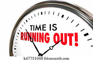 זמן, is, לרוץ, out, שעון, מועד אחרון, להסתים, בקרוב, 3d, דוגמה
