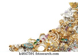 Gold jewelry frame Gold jewelry frame