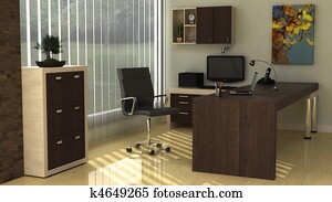 modernes, büro- innere