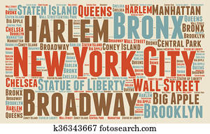 New York City word cloud New York City word cloud