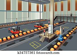 People Working in a Warehouse People Working in a Warehouse
