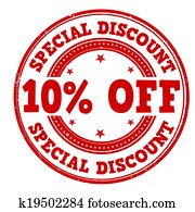 Special discount stamp Special discount stamp