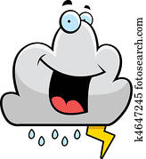 Storm Cloud Smiling Storm Cloud Smiling