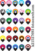 Google Map Awareness Markers Set Google Map Awareness Markers Set