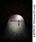 Mystery Man in Tunnel