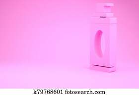 Pink Shaving gel foam icon isolated on pink background. Shaving cream. Minimalism concept. 3d illustration 3D render Pink Shaving gel foam icon isolated on pink background. Shaving cream. Minimalism concept. 3d illustration 3D render