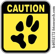 sign with paw print - no pets sign with paw print - no pets