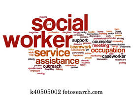 Social worker word cloud