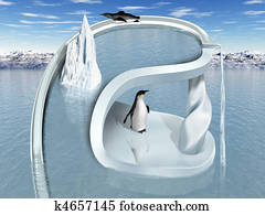 Surreal Penguin Wonderland Surreal Penguin Wonderland