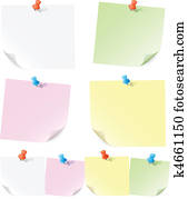 Announcements on pieces of paper Announcements on pieces of paper