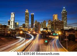 Atlanta downtown skyline 