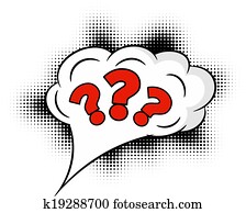 Comic question mark Comic question mark