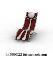 Figure relaxing on couch Figure relaxing on couch